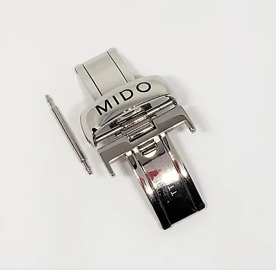 Original MIDO 18mm Steel Clasp Buckle For Leather Band Strap 18mm At Buckle End • $58