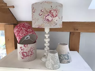 Handmade Lampshades - Cabbages & Roses Tulips & Roses - Pink - Various Shapes • £25