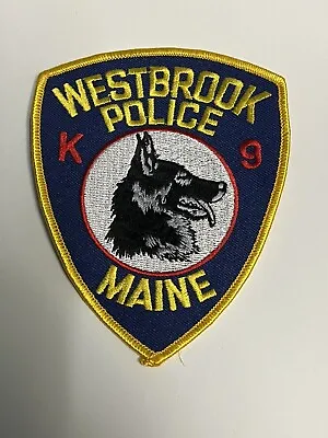 Westbrook Police K-9 Unit Patch Maine • $6.99