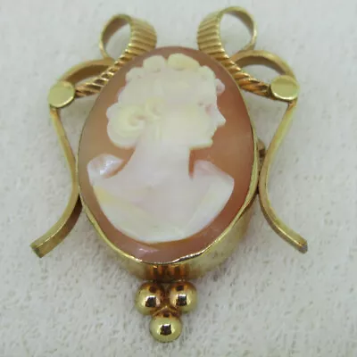 1/20 12k Gold Filled Van Dell Cameo Brooch/Pin And Earring Set • $149