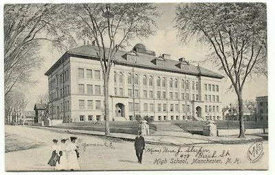 Manchester NH High School C1906 Postcard New Hampshire • $4