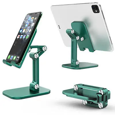 $14.41 • Buy Folding Phone Tablet Desktop Stand Adjustable Desk Holder Mount Cradle For Phone