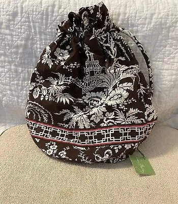 Vera Bradley DITTY BAG In Imperial Toile Plastic Lined For Pool Gym Beach NWT • $19.80