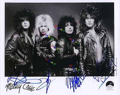 MOTLEY CRUE ENTIRE BAND 8x10 Autographed Signed Photo Reprint • $18.99