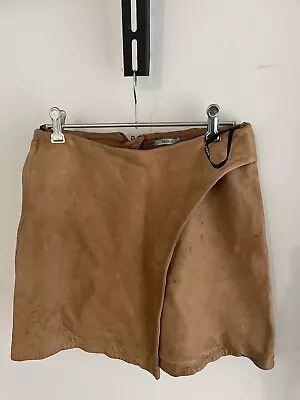 Kookai Tan Leather Skirt Size 38 • $15
