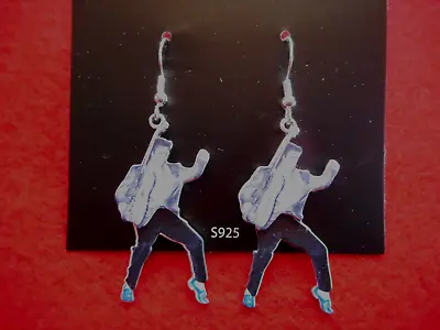 NEW In 2024 - Elvis Presley Swinging Legs Blue Suede Shoes Earrings • $16