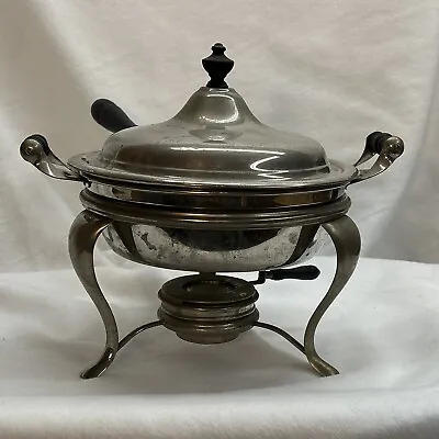 ANTIQUE 5 Pc Manning Bowman Chafing/Warming Dish Buffet Sever Alcohol Burner USA • $43