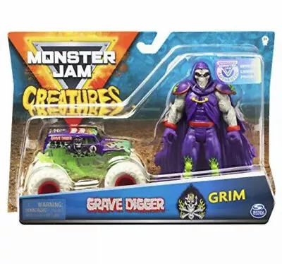 $17.99 • Buy Monster Jam Official Grave Digger 164 Scale Monster Truck And 5-Inch Grim Cre...