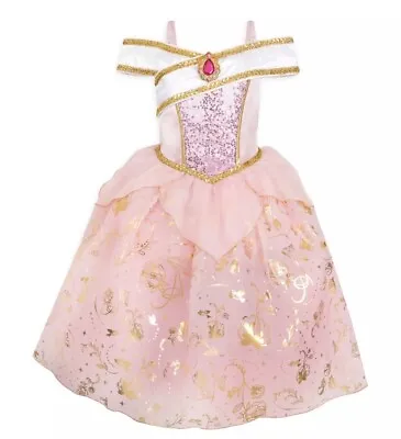 Disney Store Girl Sleeping Beauty Aurora Pink Dress Halloween Costume Princess • $64