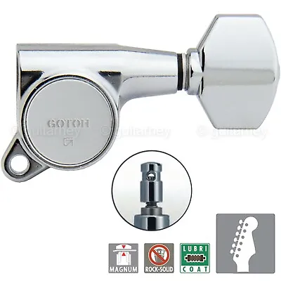 NEW Gotoh SG381-07 MG Magnum Locking Set 6 In Line Tuners Right Handed - CHROME • $59.95