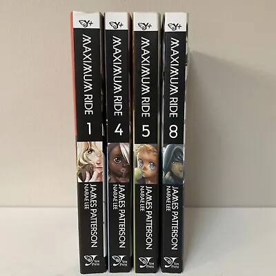 Maximum Ride Manga Volumes 1 4 5 8 By James Patterson Lot Of 4 Books • $8.50