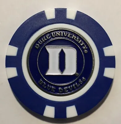 New Duke Blue Devils Poker Chip Removable Golf Ball Marker • $5.95