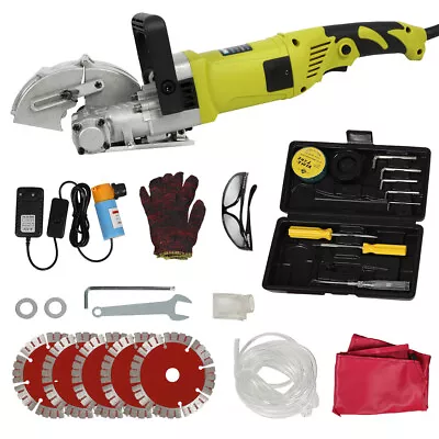 125mm Wall Slotting Machine 4000W Electric Wall Chaser Groove Concrete Saw UK • £99.99