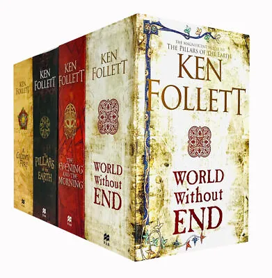 The Kingsbridge Novels By Ken Follett 4 Books Collection Set Evening And Morning • £29.99