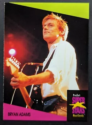Bryan Adams 1991 Super Stars Of Music Pro Set Card #4 (NM) • $1.98