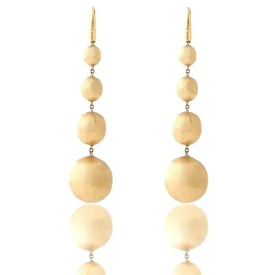 Marco Bicego Africa Dangling Earrings 18k Yellow Gold ITALY • $1995