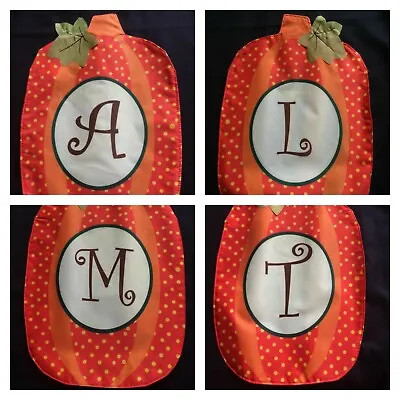 Holiday Small Garden Flag Halloween Fall Autumn Pumpkin Monogrammed Personalized • $6.99