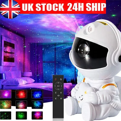Mini Astronaut Projector Galaxy Starry Sky Night Light Nebula Space LED Lamp UK • £13.99