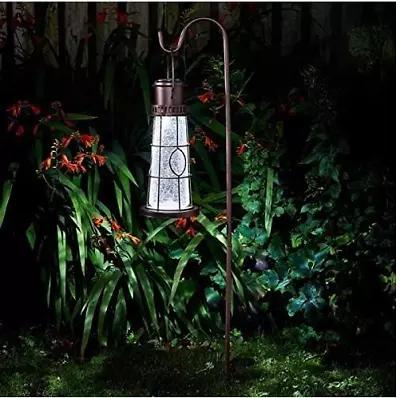 Multi-Coloured LED Solar Lights Lighthouse Lantern Waterproof Garden Accessories • £18.99