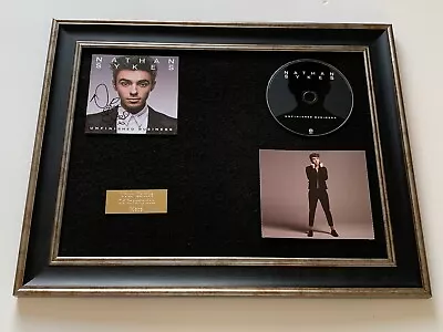 Signed/autographed Nathan Sykes - Unfinished Business Framed Cd Presentation • £99.99