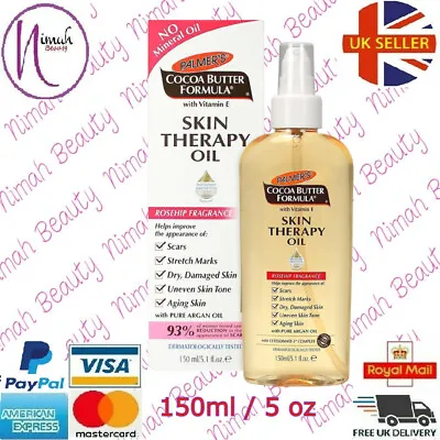 Palmers Cocoa Butter Skin Therapy Oil Rosehip With Vitamin E 150ml/5 Oz • £12.99