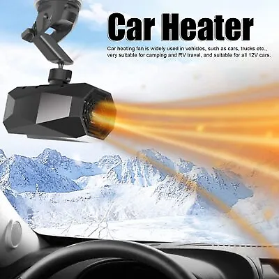 Electric Car Heater Hot Air Portable Defogger Defroster With Windshield Holder • $15.99