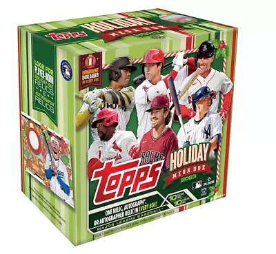 2023 Topps Baseball Factory Sealed Holiday Mega Box (100 Cards) - Factory Sealed • $23.99