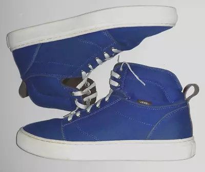 Vans OTW  Collection Alomar High Top Sneakers Mens Sz 10 Canvas Bright Blue • $44.99