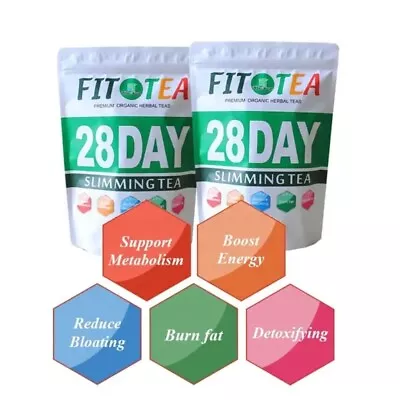 Best 28 Days Fit Tea Weight Loss Slimming Tea Flat Tummy And Fat Burning • £12.99