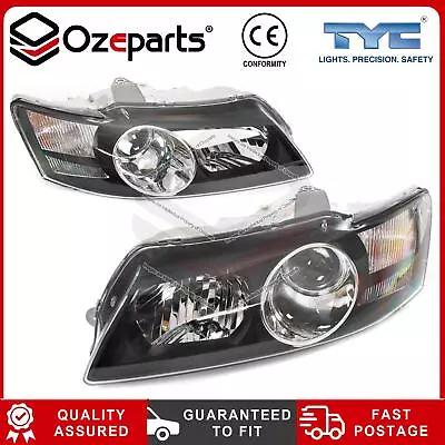 Pair LH+RH Head Light Projector Black For Holden Commodore VY Calais HSV 02~04 • $353.10