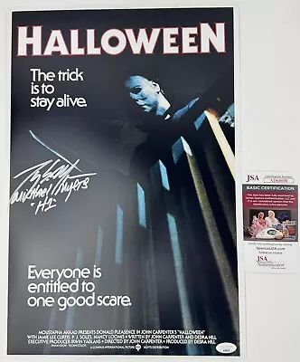 TONY MORAN Signed 12x18 Poster HALLOWEEN 1978 Michael Myers Unmasked H1 JSA • $99.99