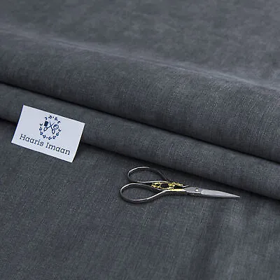 Graphite Upholstery Fabric Textile Material Cushion Sofa Car Interior Curtain • £7.97