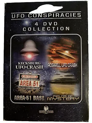 UFO Conspiracies: 4-Movie Collection (DVD) Area-51 Base Roswell UFO Crash • $19.95