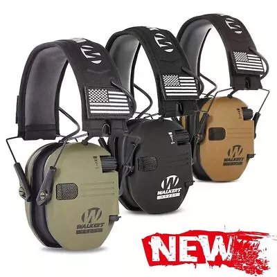 Walkers Electronic Ear Muff Shooting Ear Protection Hearing Muff Slim Anti-noise • $31.99