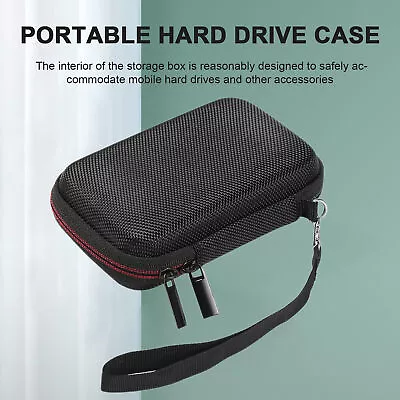 Hard Drive Storage Bag Shockproof Eva Case With Mesh Pocket For Samsung T1/t3/t5 • $20.34