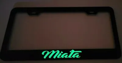 Miata Glow Black Stainless Steel License Plate Frame Rust Free All Year Models • $24.99