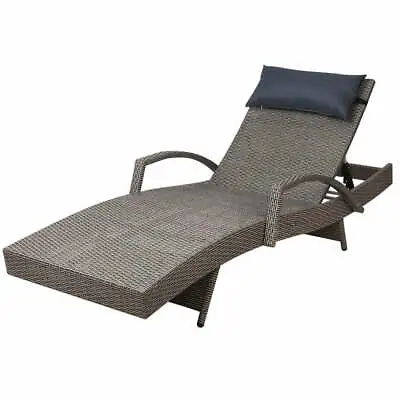 $137.33 • Buy Gardeon Outdoor Sun Lounge Furniture Setting Rattan Wicker Lounger Day Bed Patio