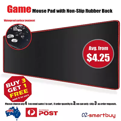 $5.65 • Buy Mouse Pad Gaming Waterproof Mousepad Desk Mat Anti-slip Rubber