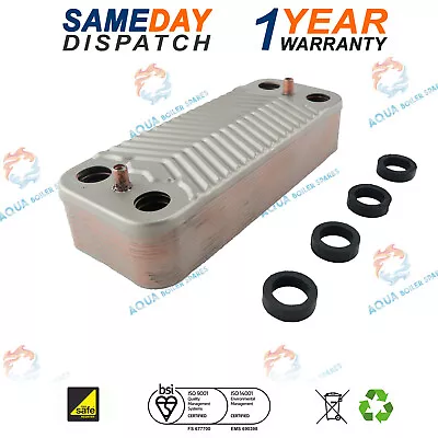 Ideal Esprit 2 He 24 30 35 Boiler Dhw Plate Heat Exchanger (16 Pl) 170995 • £20.70