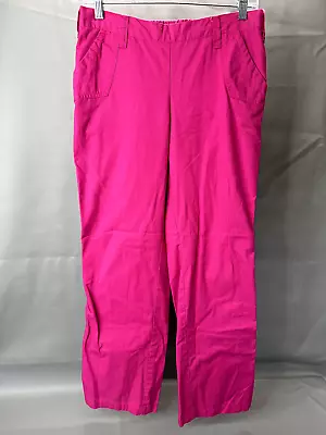 ICU By Barco Scrubs Pants Womens Small Pink Elastic Waist Cotton Polyester • $3.50