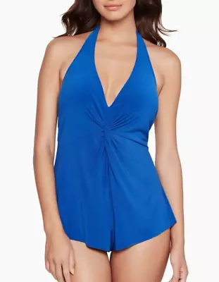 NEW MAGICSUIT Twister Theresa Romper 1-Piece Swimsuit Size 14 Sapphire #6009943 • $54.99