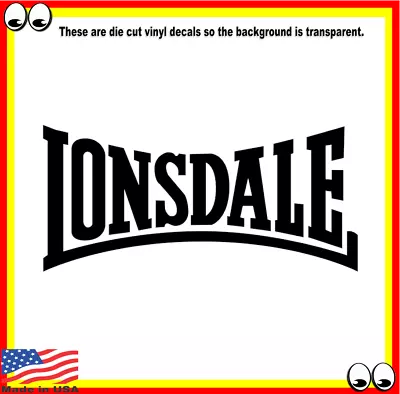 Lonsdale Vinyl Cut Decal Sticker Logo Boxing Mixed Martial Arts Fitness • $4.99