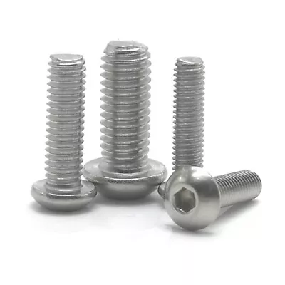 M3 BHCS Button Head Cap Screw Allen Bolts Stainless Steel DIN 912 10pcs • £2.37