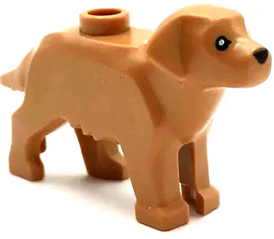 Lego New Dog Labrador Golden Retriever Medium Nougat Right Eye Closed Pet • $2.99