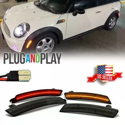 For 07-13 Mini Cooper R55 R56 R57 R58 R59 R60 R61 Smoked LED Side Marker Lights • $29.99