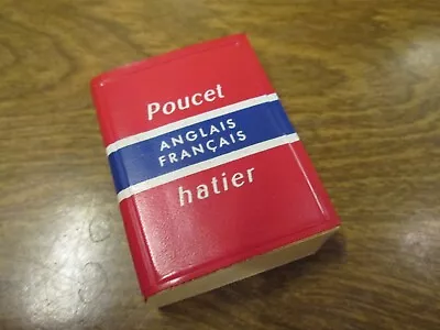 Vintage Poucet Miniature Dictionary English French Hatier 1962 • $15