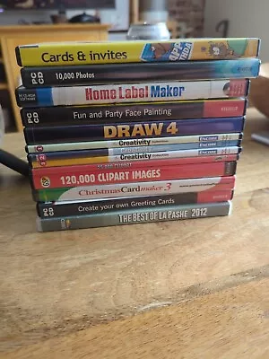Job Lot Of Pc Cd-roms And Dvds For Crafts - My Craft Studio  Etc • £11.95
