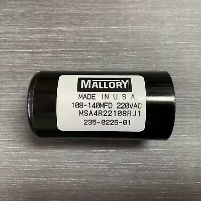 108-140uf MSA4R22108R Mallory Motor Start Capacitor 220VAC Suit 240VAC Motors • $40