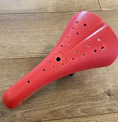 RED  Viscount Dominator BMX Bicycle Seat- Old School Hard Shell Saddle • $33.95