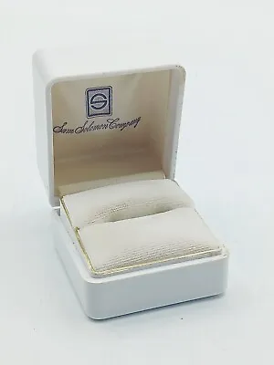 Vintage Bufkor Jewelry Ring Box -  Single Ring Presentation Box White • $21.95